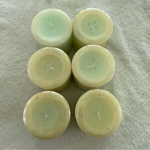 Bath & Body Works Cucumber Melon 3x3 Pillar Candles Set of 6